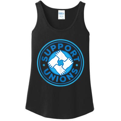 Support Unions Democratic Platform Union Laborer Worker Ladies Essential Tank