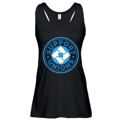 Support Unions Democratic Platform Union Laborer Worker Ladies Essential Flowy Tank