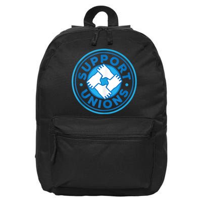 Support Unions Democratic Platform Union Laborer Worker 16 in Basic Backpack