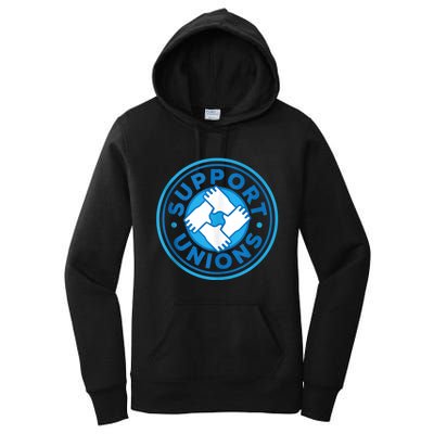 Support Unions Democratic Platform Union Laborer Worker Women's Pullover Hoodie