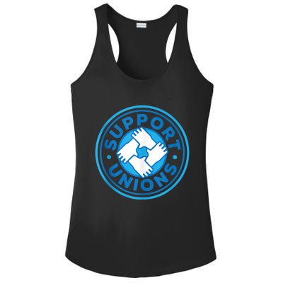 Support Unions Democratic Platform Union Laborer Worker Ladies PosiCharge Competitor Racerback Tank