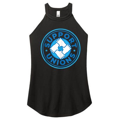 Support Unions Democratic Platform Union Laborer Worker Women's Perfect Tri Rocker Tank