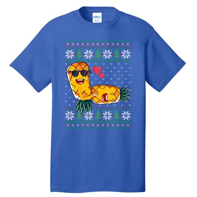 Swinger Upside Down Pineapple Making Love Ugly Pattern Gift Tall T-Shirt