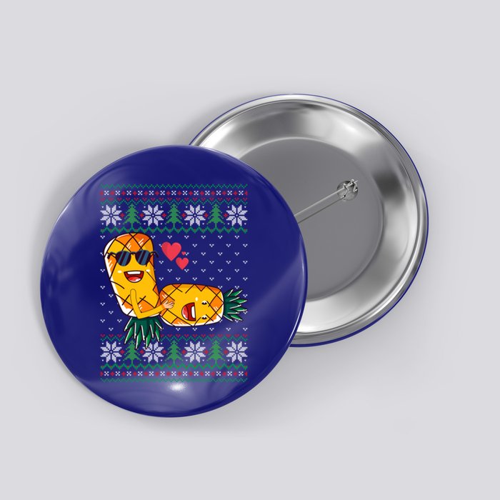 Swinger Upside Down Pineapple Making Love Ugly Pattern Gift Button