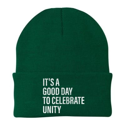 School Unity Day ItS A Good Day To Celebrate Unity Orange Knit Cap Winter Beanie