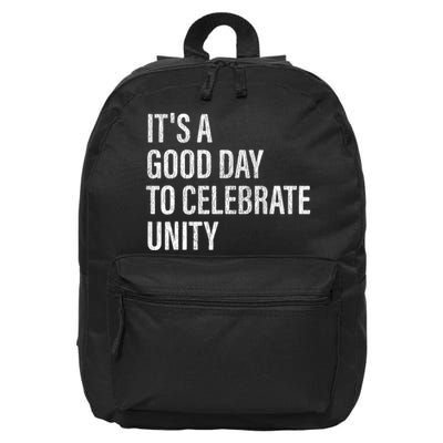 School Unity Day ItS A Good Day To Celebrate Unity Orange 16 in Basic Backpack