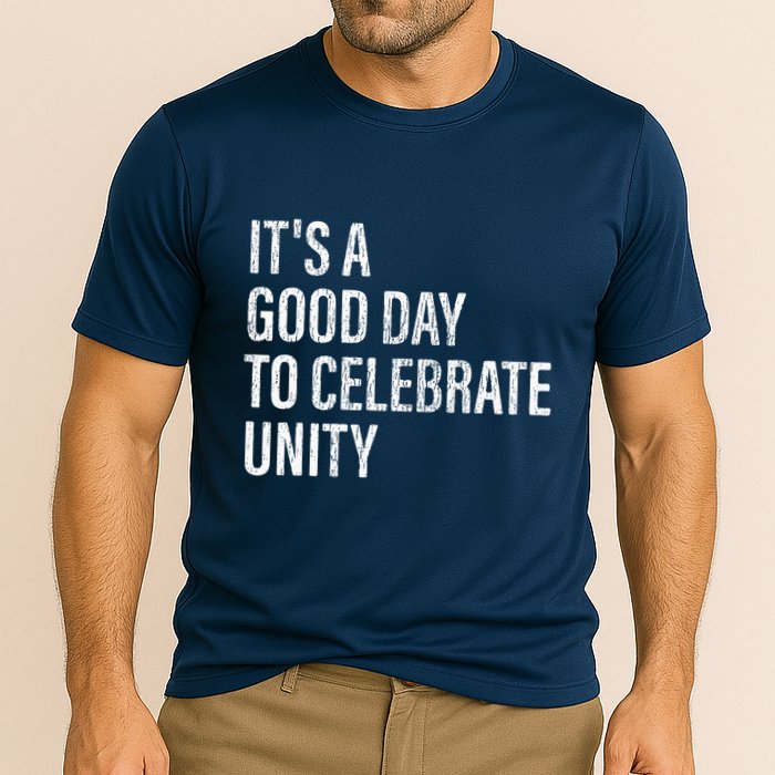 School Unity Day ItS A Good Day To Celebrate Unity Orange Cooling Performance Crew T-Shirt