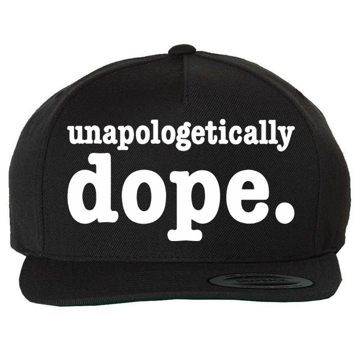 Shannon Unapologetically Dope Wool Snapback Cap