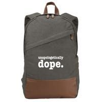 Shannon Unapologetically Dope Cotton Canvas Backpack