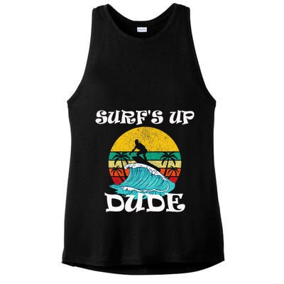 SurfS Up Dude Ladies PosiCharge Tri-Blend Wicking Tank