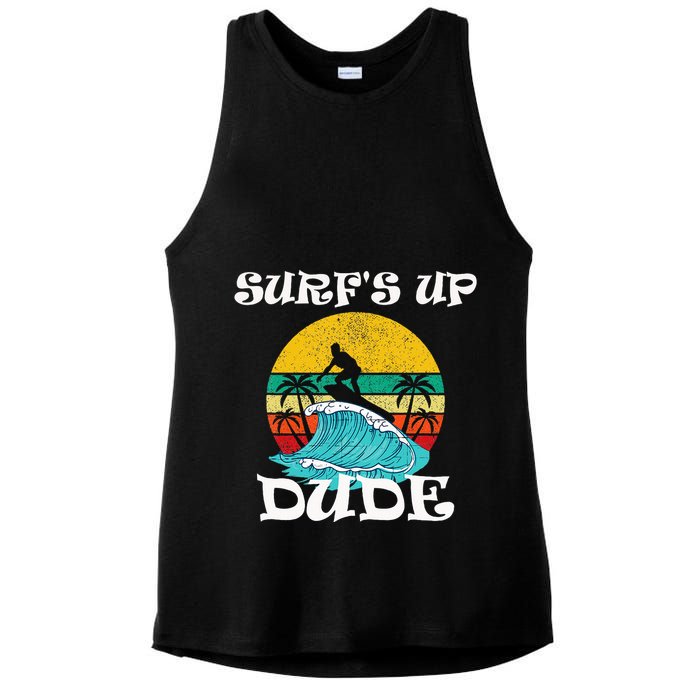 SurfS Up Dude Ladies PosiCharge Tri-Blend Wicking Tank