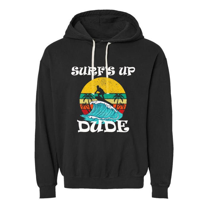 SurfS Up Dude Garment-Dyed Fleece Hoodie
