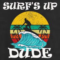 SurfS Up Dude 7 Panel Mesh Trucker Snapback Hat
