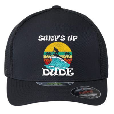 SurfS Up Dude Flexfit Unipanel Trucker Cap