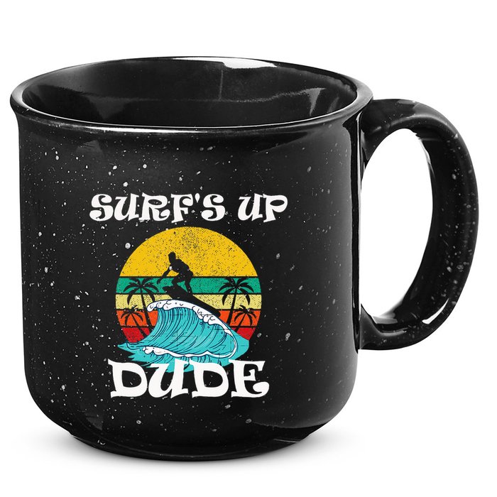 SurfS Up Dude 15oz Campfire Ceramic Mug