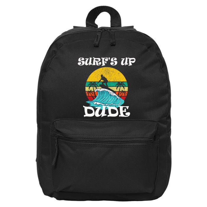 SurfS Up Dude 16 in Basic Backpack
