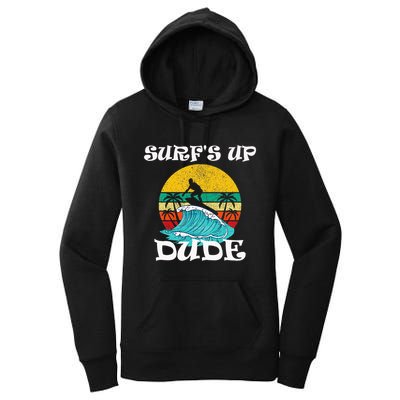 SurfS Up Dude Women's Pullover Hoodie