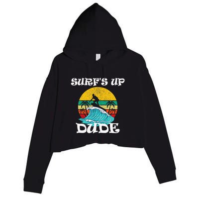 SurfS Up Dude Crop Fleece Hoodie