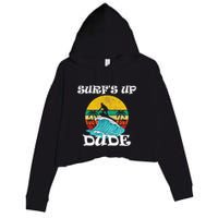 SurfS Up Dude Crop Fleece Hoodie
