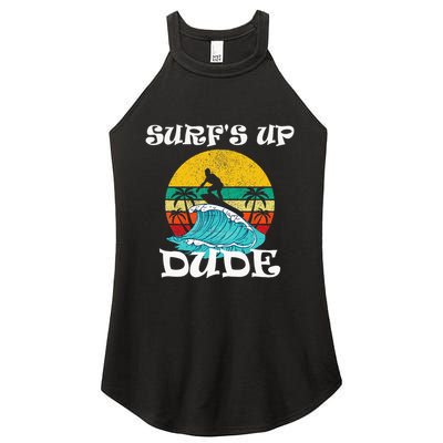 SurfS Up Dude Women's Perfect Tri Rocker Tank