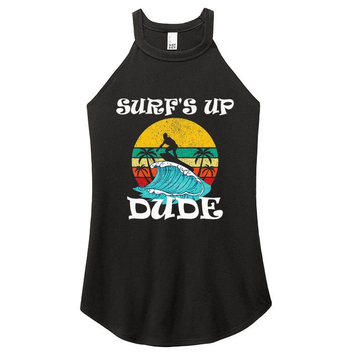 SurfS Up Dude Women's Perfect Tri Rocker Tank