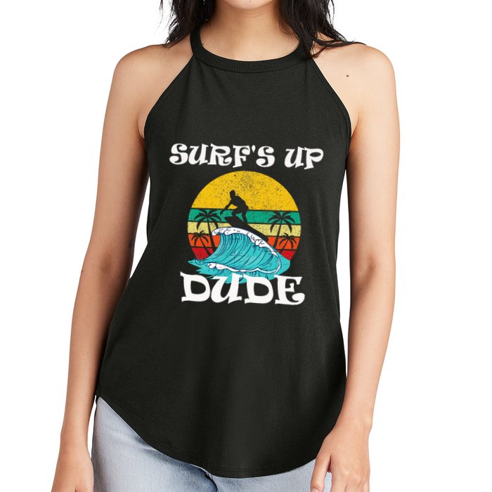 SurfS Up Dude Women's Perfect Tri Rocker Tank