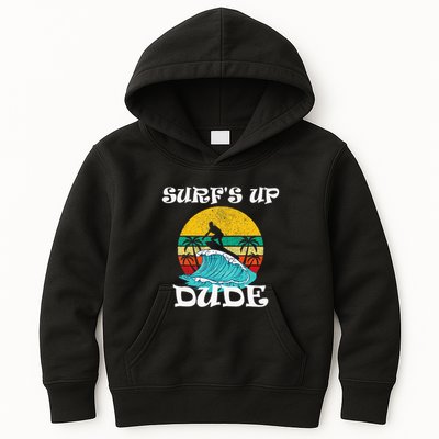 SurfS Up Dude Kids Hoodie