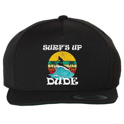 SurfS Up Dude Wool Snapback Cap