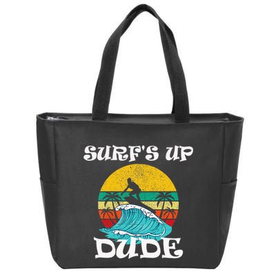 SurfS Up Dude Zip Tote Bag