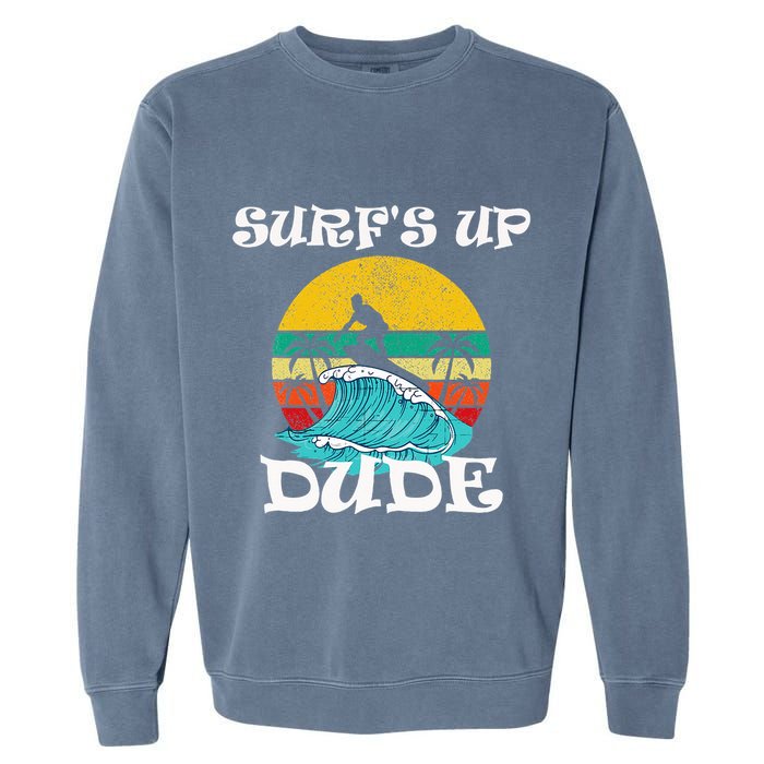 SurfS Up Dude Garment-Dyed Sweatshirt