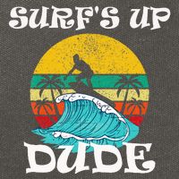 SurfS Up Dude Cotton Canvas Backpack