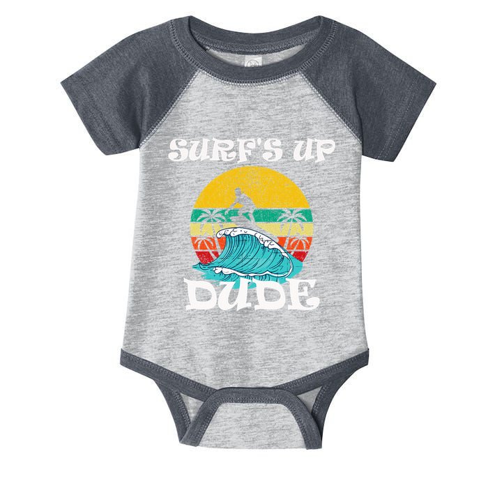 SurfS Up Dude Infant Baby Jersey Bodysuit