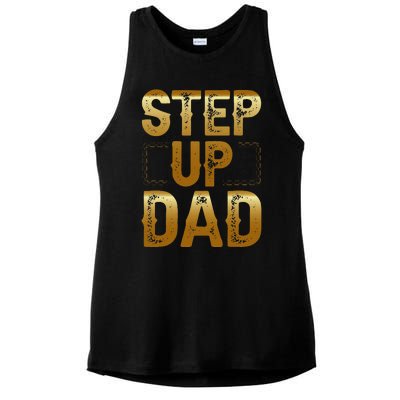 Step Up Dad Ladies PosiCharge Tri-Blend Wicking Tank