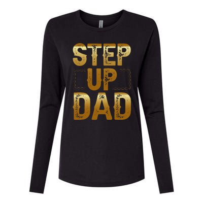 Step Up Dad Womens Cotton Relaxed Long Sleeve T-Shirt