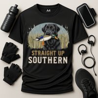 Straight Up Dog Hunting Duck Southern Hunting Cooling Performance Crew T-Shirt