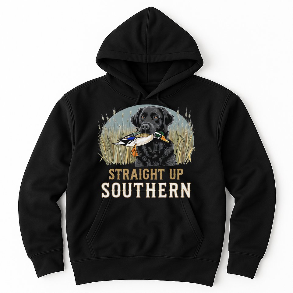 Straight Up Dog Hunting Duck Southern Hunting Hoodie