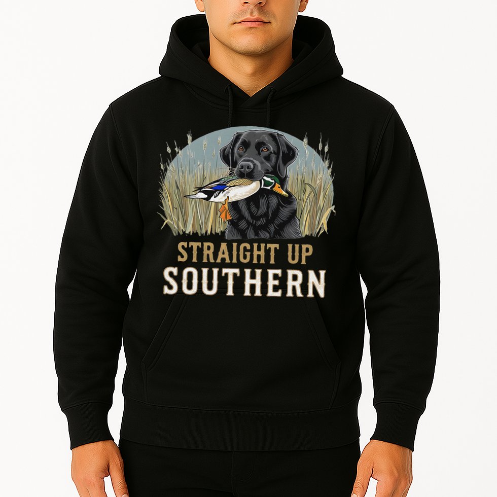 Straight Up Dog Hunting Duck Southern Hunting Hoodie