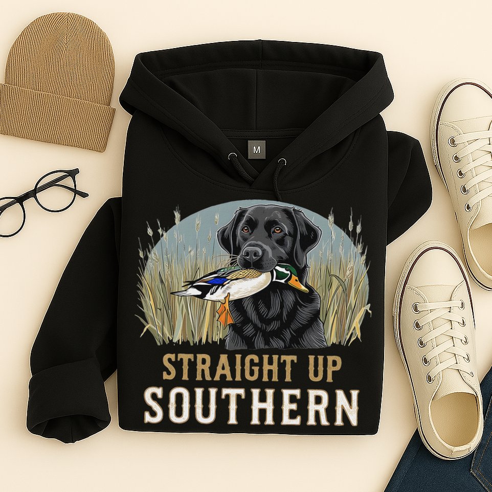 Straight Up Dog Hunting Duck Southern Hunting Hoodie
