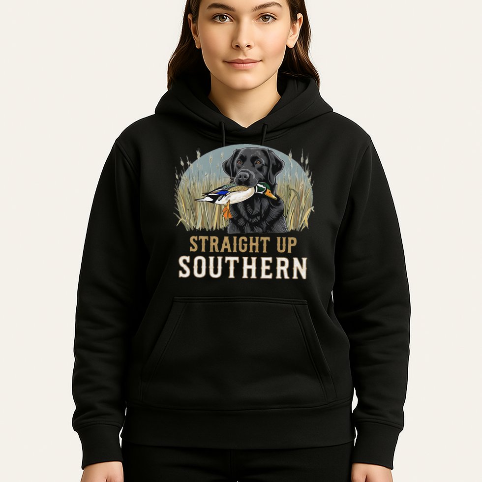 Straight Up Dog Hunting Duck Southern Hunting Hoodie