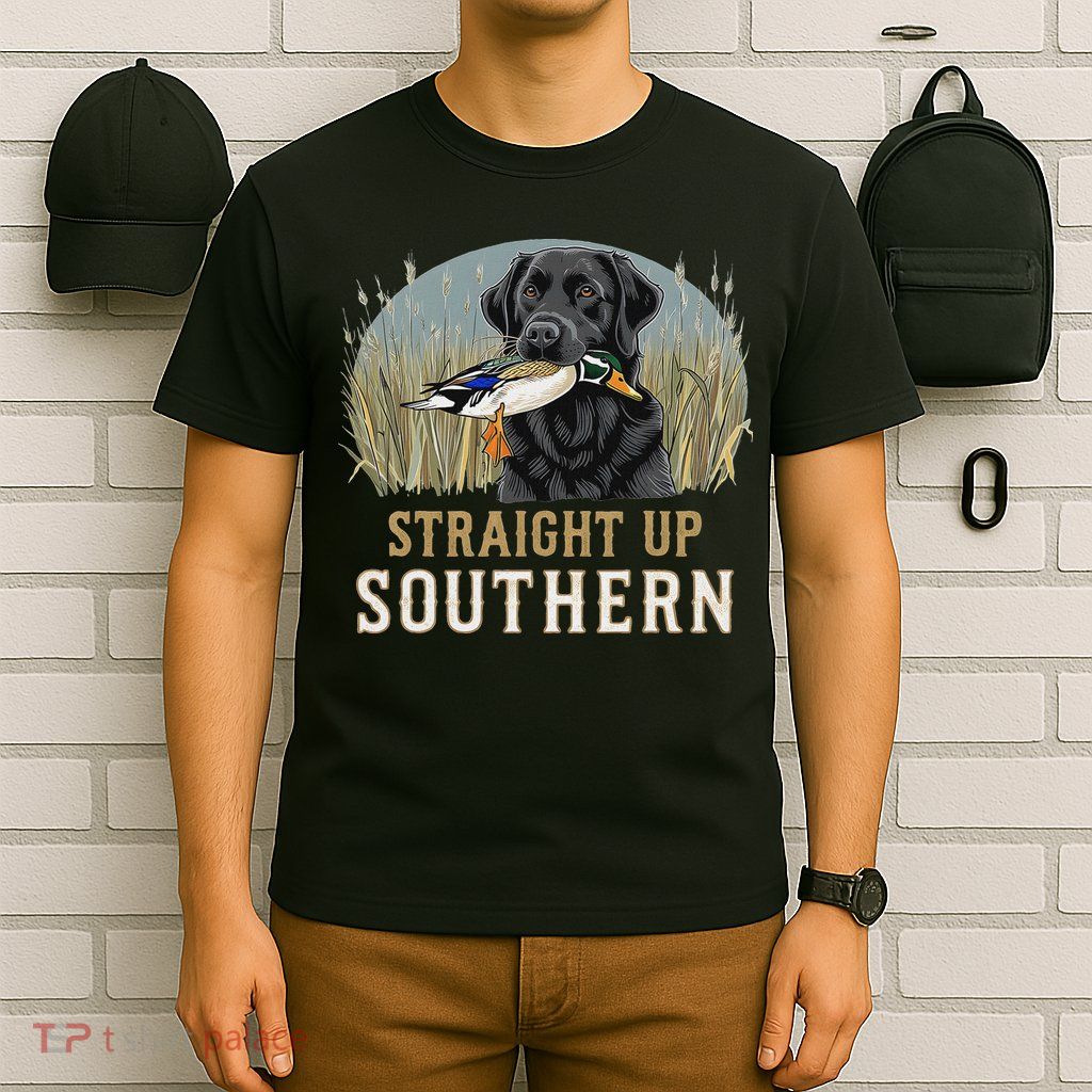 Straight Up Dog Hunting Duck Southern Hunting T-Shirt