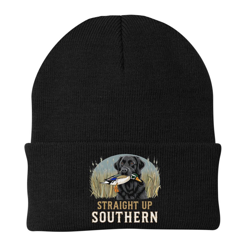 Straight Up Dog Hunting Duck Southern Hunting Beanie