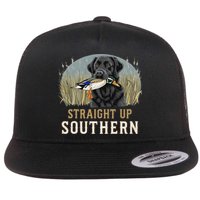 Straight Up Dog Hunting Duck Southern Hunting Flat Bill Trucker Hat