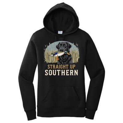 Straight Up Dog Hunting Duck Southern Hunting Women's Pullover Hoodie