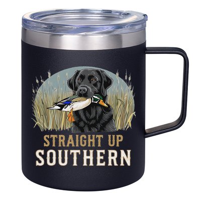 Straight Up Dog Hunting Duck Southern Hunting 12oz Stainless Steel Coffee Mug