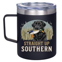 Straight Up Dog Hunting Duck Southern Hunting 12oz Stainless Steel Coffee Mug