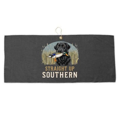 Straight Up Dog Hunting Duck Southern Hunting Large Microfiber Waffle Golf Towel