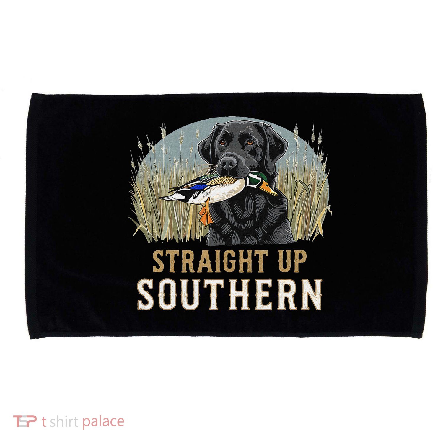 Straight Up Dog Hunting Duck Southern Hunting Microfiber Hand Towel