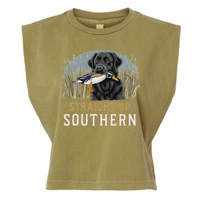 Straight Up Dog Hunting Duck Southern Hunting Garment-Dyed Women's Muscle Tee