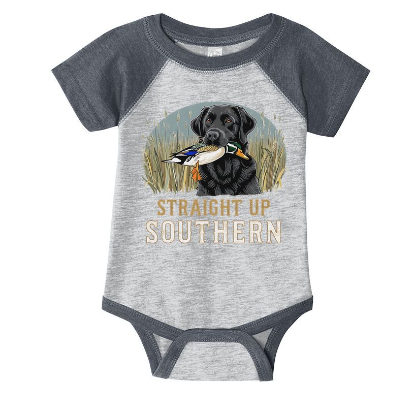 Straight Up Dog Hunting Duck Southern Hunting Infant Baby Jersey Bodysuit