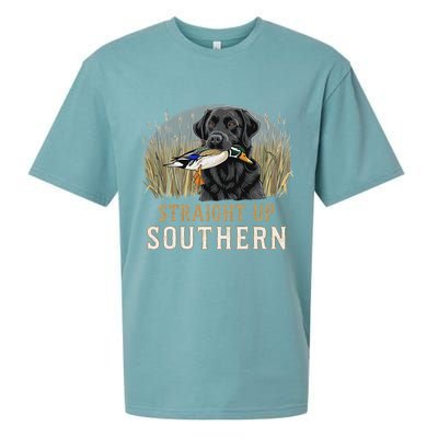 Straight Up Dog Hunting Duck Southern Hunting Sueded Cloud Jersey T-Shirt